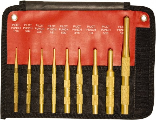 Punch Type: Center Punch Size 9 Pack Mayhew : 5/32 Punches Inch
