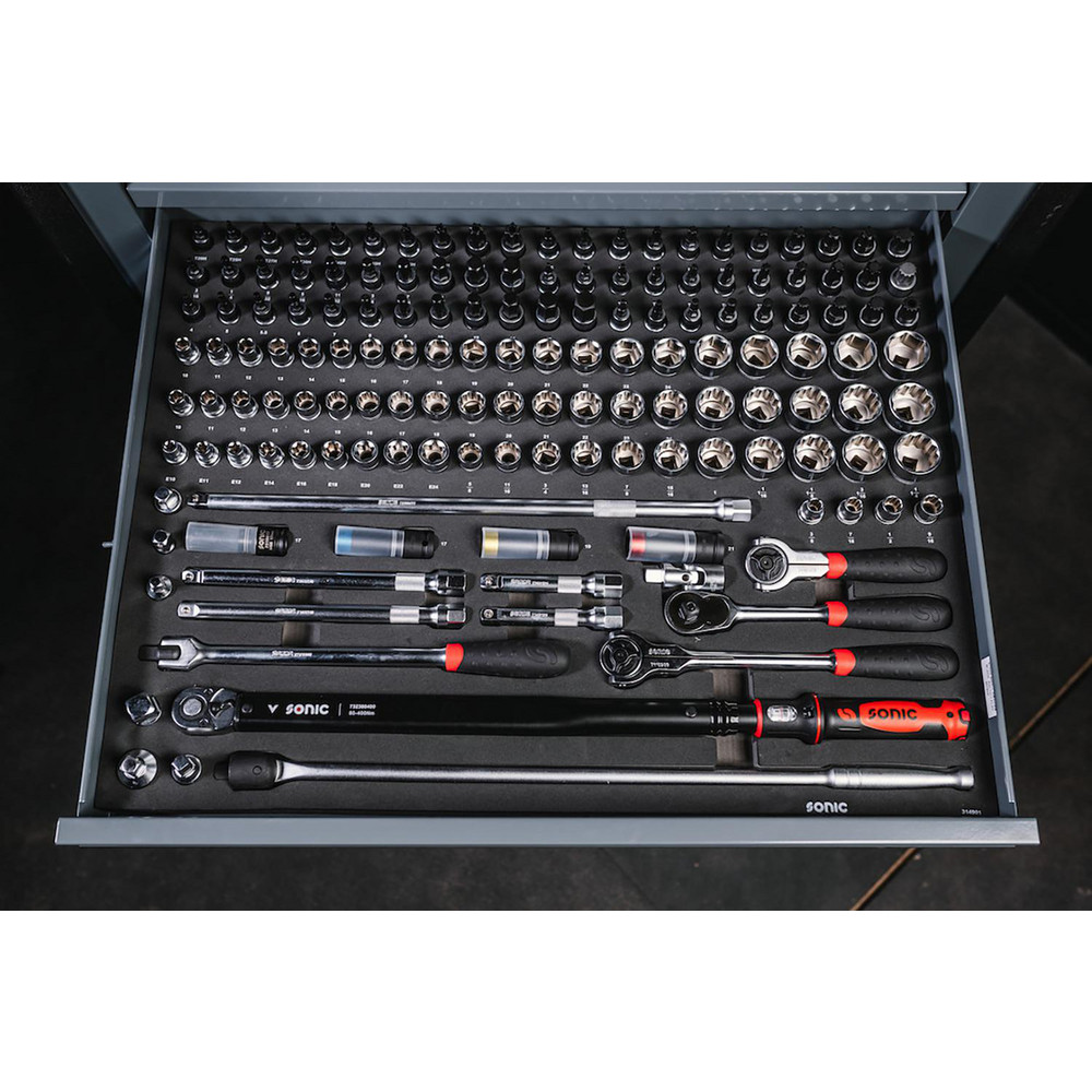 Sonic Tools USA - Socket Set: Ratchet & Socket Set, 149 Pc, 1/2
