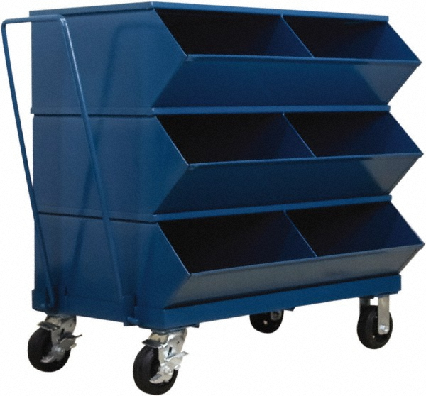Stackbin 3 Bin, Shelving Unit with Openings & Base MSC Direct