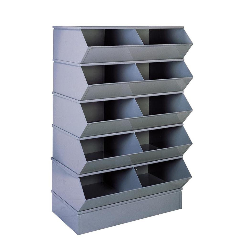 Stackbin Organizers Stackbin - 3 Bin, Shelving Unit with Openings & Base | MSC Direct