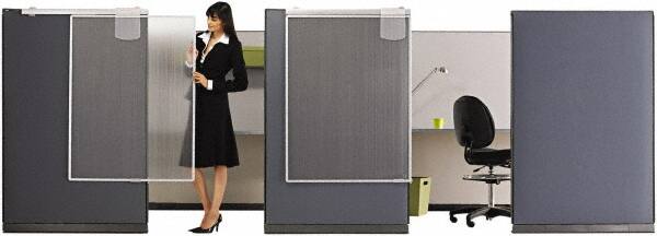 Office Cubicle Workstations & Worksurfaces; Type: Privacy Screen ; Cubicle Workstation Type: Privacy Screen ; Width (Inch): 36in ; Material: Aluminum; Polycarbonate ; Overall Width: 36in ; Overall Depth: 48in