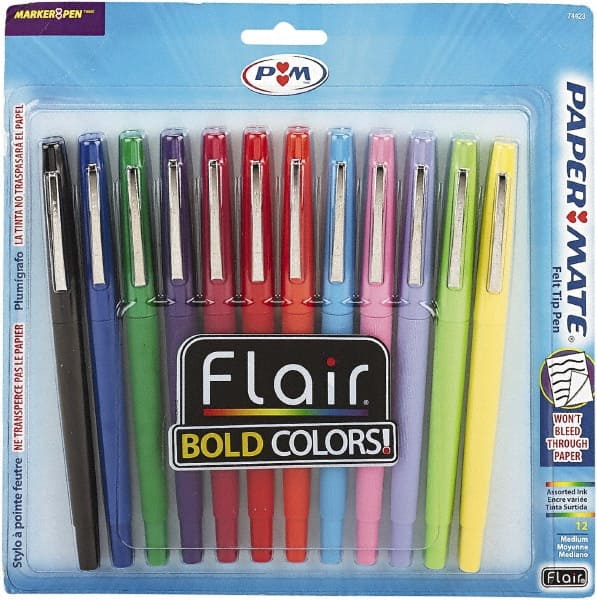 Paper Mate Flair Pen Set, Guard Tip, Assorted Colors - 4 count