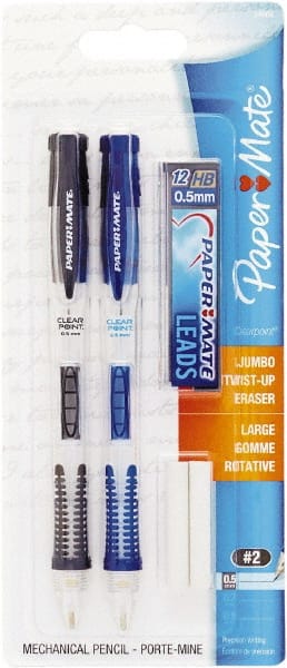 Paper Mate 56934PP CLEARPOINT MECH PENCIL WITH JUMBO REFILLABLE ERASER .5MM