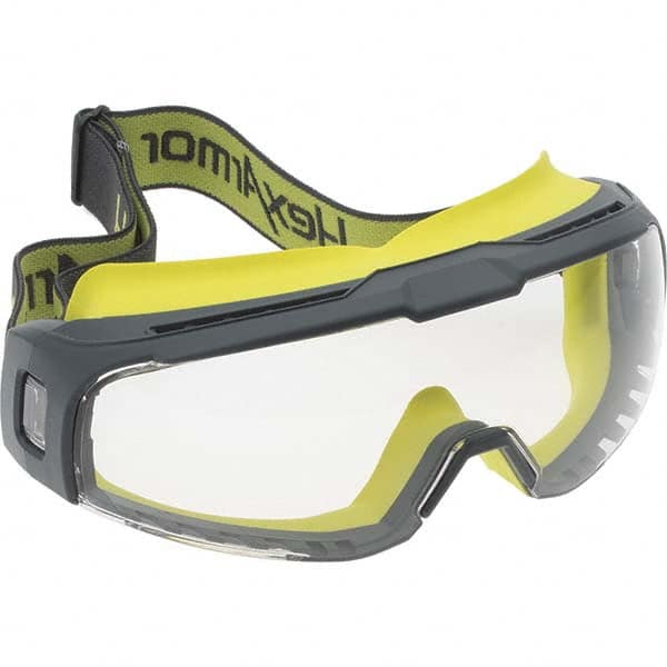 HexArmor. 12-11001-04 Safety Goggles: Chemical Splash, Anti-Fog & Scratch-Resistant, Clear Polycarbonate Lenses 