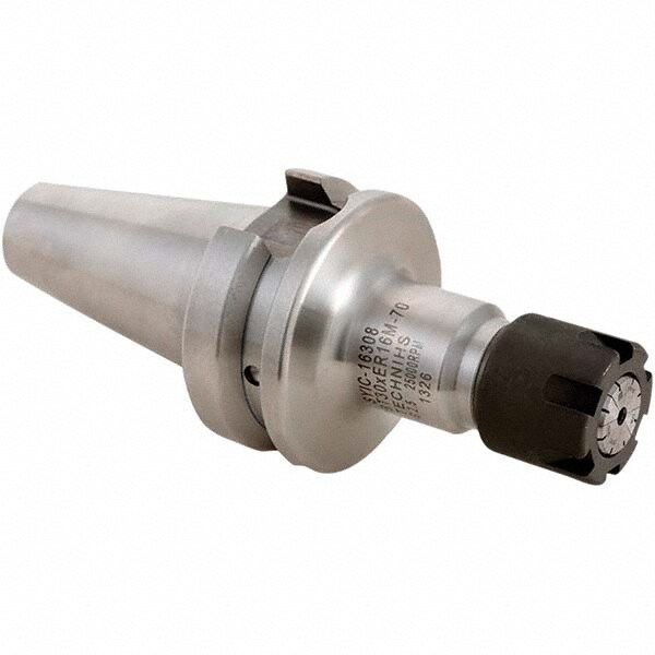 Collet Chuck: 0.512" Capacity, ER Collet, Taper Shank