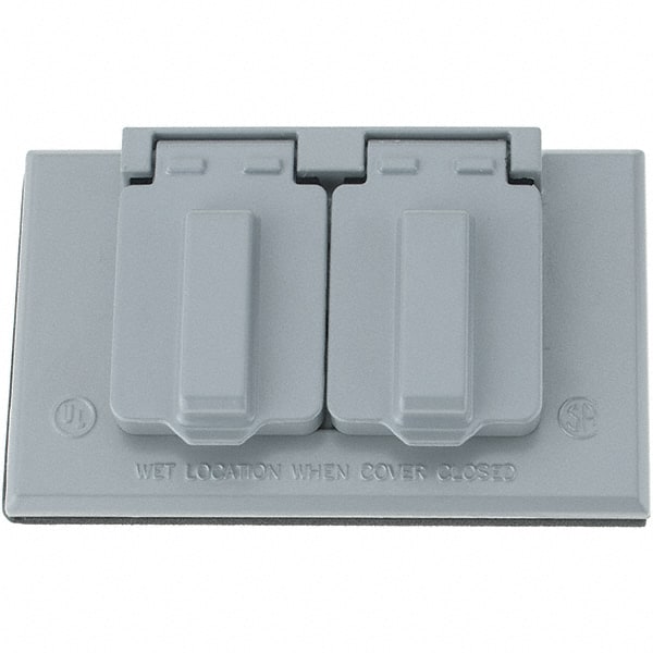 Leviton WP1D-GY Device Electrical Box Cover: Polycarbonate 