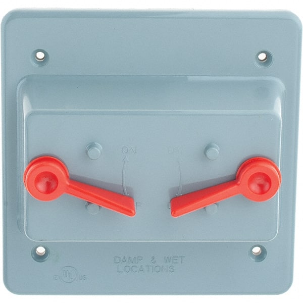 Leviton WP2SG-GY Device Electrical Box Cover: Polycarbonate 