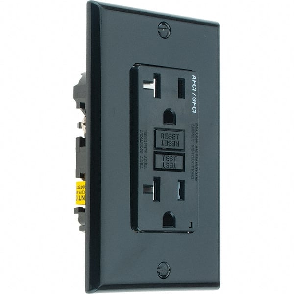 GFCI Receptacles; Grade: Commercial ; NEMA Configuration: 5-20R ; Amperage: 20 ; Reset Type: Manual ; Wiring Method: Back; Side ; Number of Phases: 1