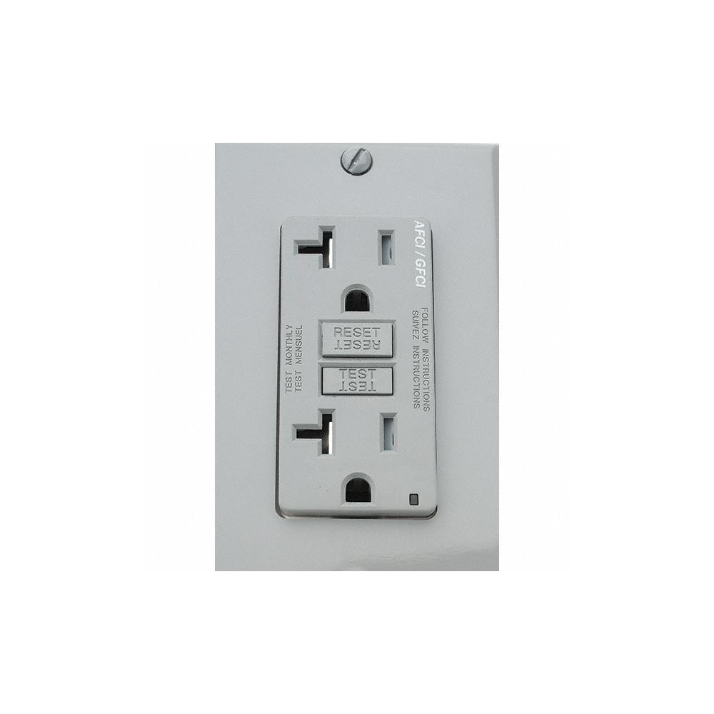 Leviton GFCI Receptacles; Grade Commercial ; Color Gray ; NEMA