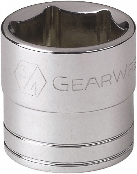 Hand Socket: 3/8" Drive, 3/4" Socket, 6-Point