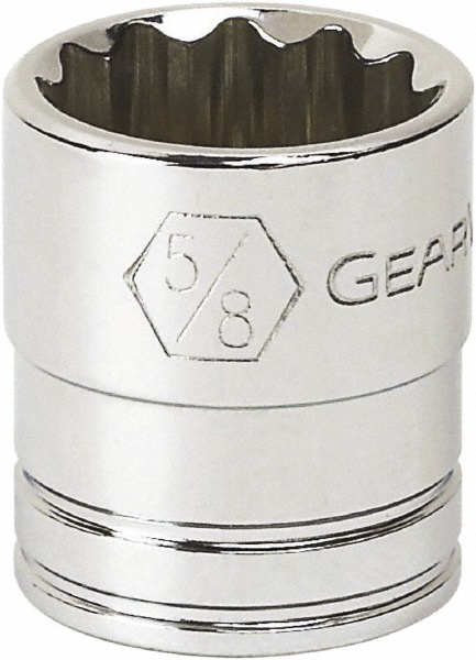 Standard Hand Socket: 3/8 Drive, 15/16" Socket, 6 Points, Tether Capable