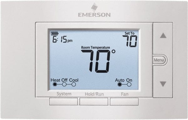 50 to 99°F, 4 Heat, 2 Cool, Digital Programmable Multi-Stage Thermostat