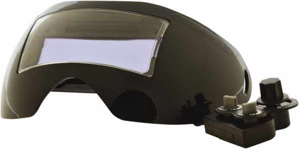 3.74" Wide x 1.38" High, Lens Shade 4/9 to 13, Polycarbonate Auto-Darkening Filter - 1/4" Thick, Green, Front-Mounted