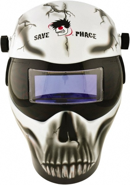 Save Phace 3010066 Welding Helmet: Black, White & Gray, Nylon, Shade 3 to 10, Non-Adjustable Adjustment Image