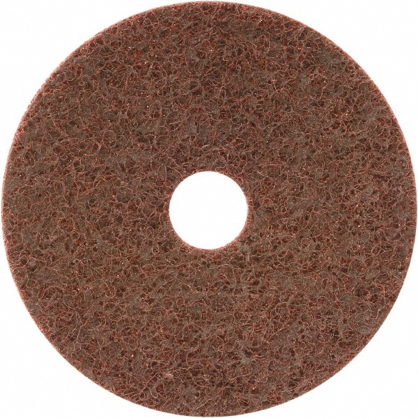 Hook & Loop Disc: 4-1/2" Dia, 7/8" Hole, 60 Grit, Non-Woven, Aluminum Oxide - Coarse Grade, Cloth Backing