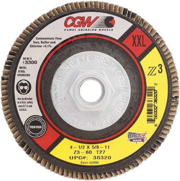 50 FLAP DISC 4-1//2/" in x 7//8/" A//O 80 grit Sanding Sand paper Grinding Wheel