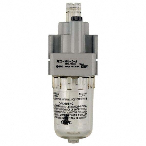 SMC PNEUMATICS AL20-N01-Z-A Standard Compressed Air Lubricator: 1/8" Port, NPT Ends, 123 CFM Image