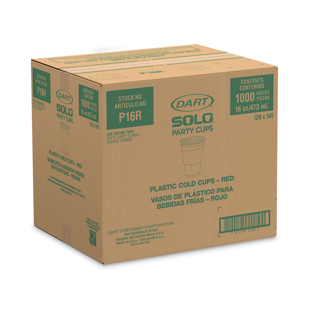 Solo - Pack of (50), 16 oz Party Cold Cups | MSC Direct