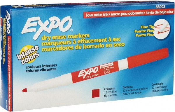 Expo - Pack of (12) Black Low Odor Ultra Fine Tip Dry Erase