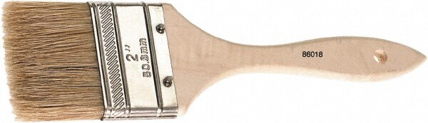 Paint Brush: 1" Brown China Bristle, Natural Bristle