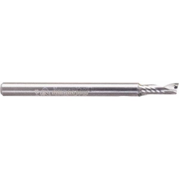 Spiral Router Bit: 0.125" Dia, 0.3125" LOC, 1/8" Shank Dia, Upcut