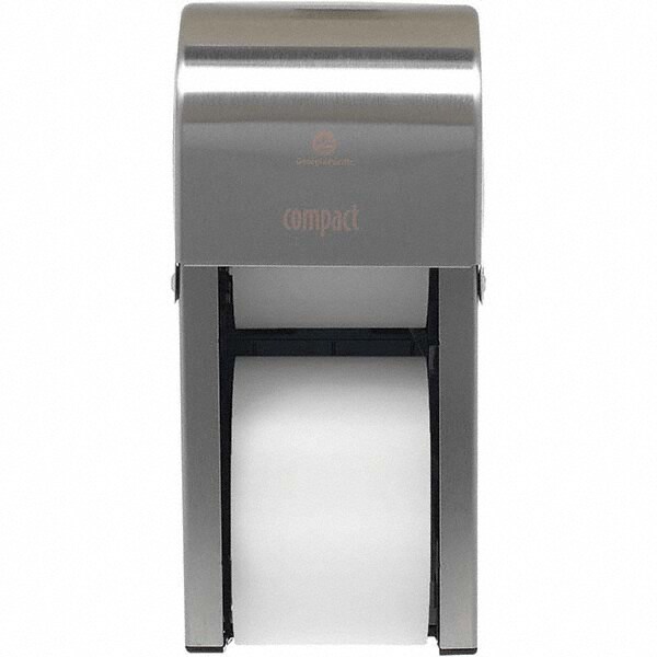 Coreless Double Roll Stainless Steel Toilet Tissue Dispenser