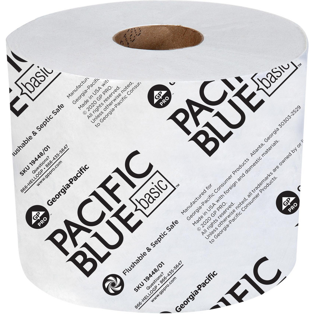 Pacific Blue Basic 4" Standard Roll 2-Ply Toilet Paper