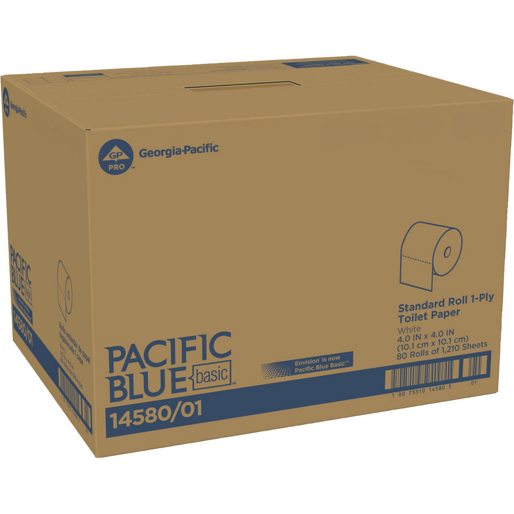 Georgia Pacific - Pacific Blue Basic Standard Roll 1-Ply Toilet Paper ...