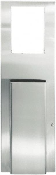 12 Gal Rectangle Satin Stainless Paper Towel Waste Receptacle