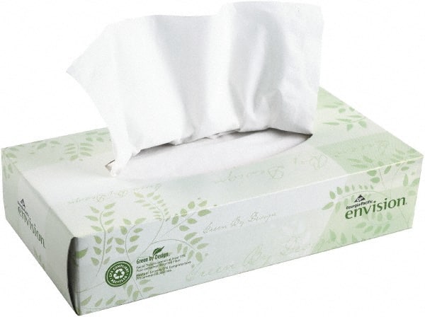 GEORGIA PACIFIC 47410 Pack of (30) 100-Sheet Flat Boxes of White Facial Tissues 