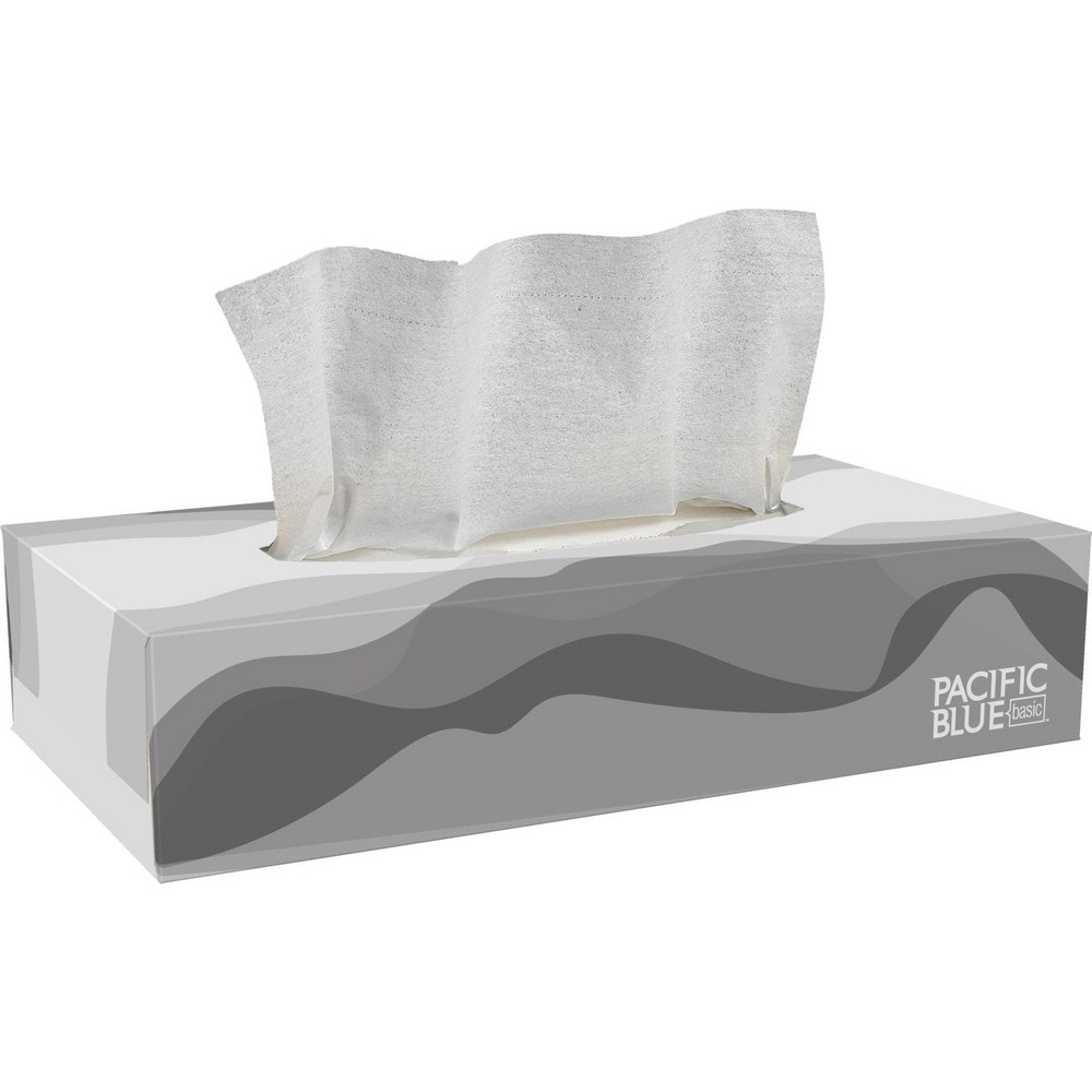 Pacific Blue Basic 2-Ply Facial Tissue, Flat Box