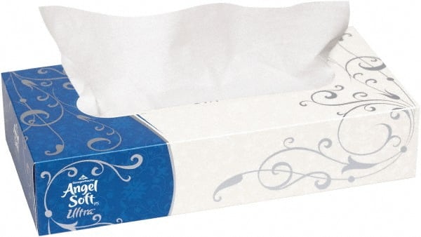 30 125-Sheet Boxes Flat Box of White Facial Tissues