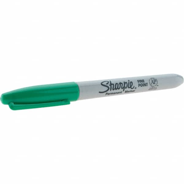 New Sharpie 30034 Permanent Marker Fine Point Green 12-PACK