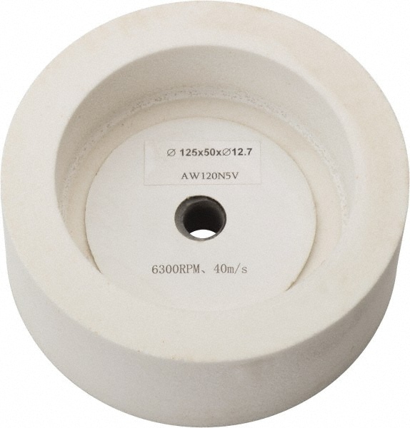 Value Collection 2 X 5 WHEEL Bench & Pedestal Grinding Wheel: 5" Dia, 2" Thick, 1/2" Hole Dia, Aluminum Oxide Image