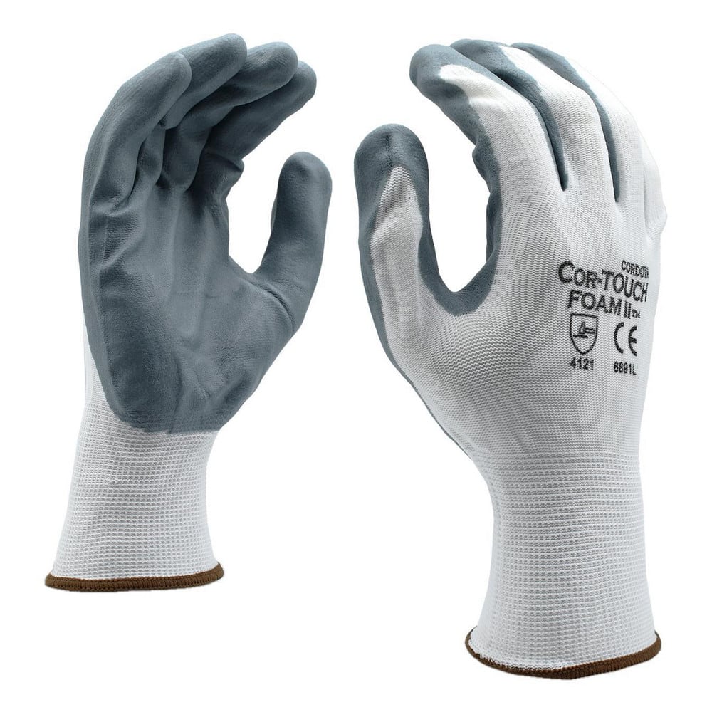 Cut-Resistant & Puncture Resistant Gloves: Size Medium, ANSI Cut A1, ANSI Puncture 1, Nitrile, Series 6891