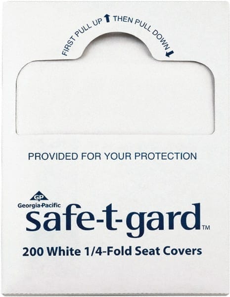 Toilet Seat Covers; Packages per Case: 25 ; For Use With: 57726 ; Color: White ; Sheets per Pack: 200 ; Length (Inch): 17