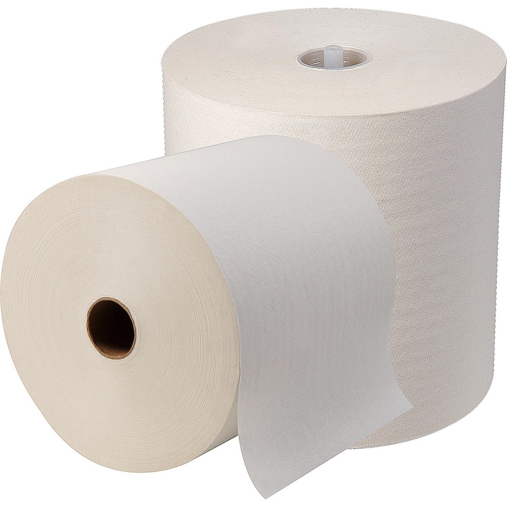 Sofpull Mechanical Recycled Paper Towel Rolls, White