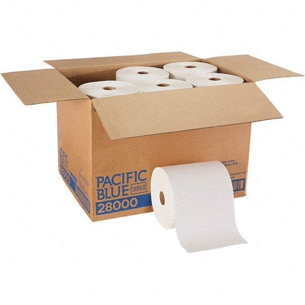 (12) 350' Rolls of 2 Ply White Paper Towels
