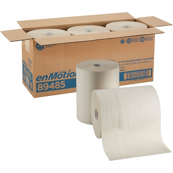 (3) 800' Rolls of 1 Ply Brown Paper Towels