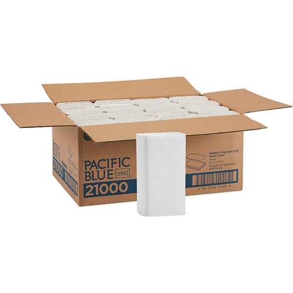 Paper Towels: Multifold, 16 Rolls, 2 Ply, White