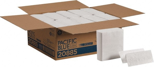 Paper Towels: C-Fold, 10 Rolls, 1 Ply, Recycled Fiber, White