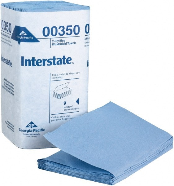 Georgia Pacific Interstate 00350 Blue 2 Ply Singlefold Windshield Towel 10.25 for sale online 