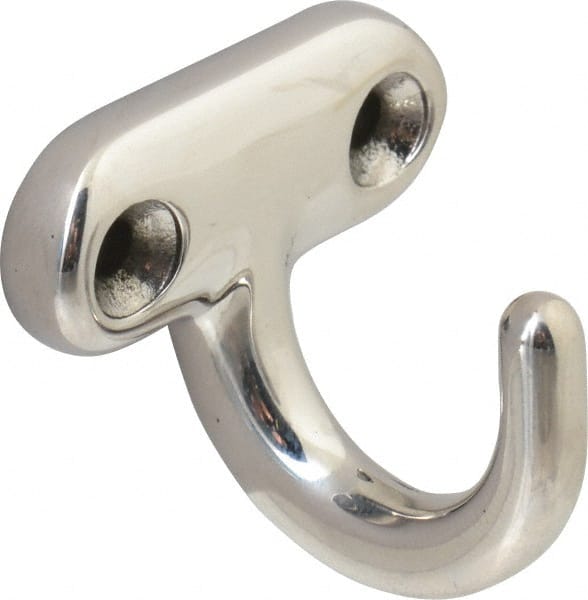 Storage Hook: Screw Mount, 1" Projection, Stainless Steel