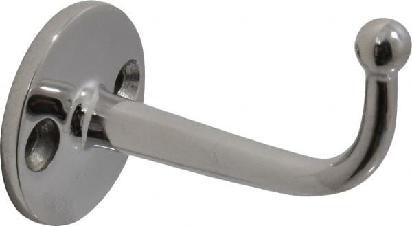 Storage Hook: Screw Mount, 1-27/32" Projection, Stainless Steel