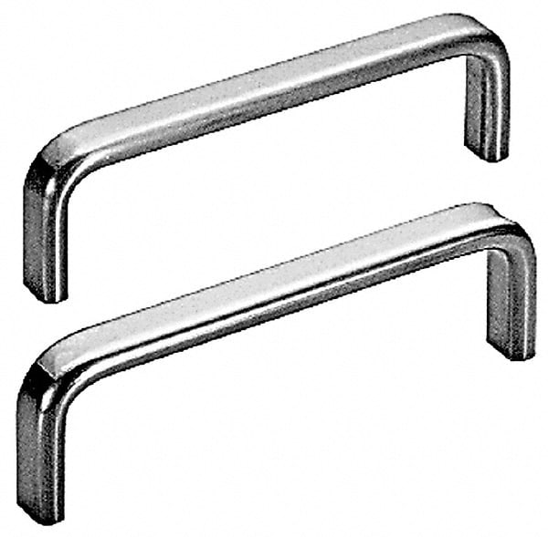 9/16" Handle Diam, Polished Stainless Steel Drawer Pull