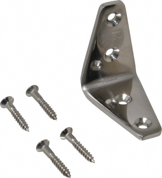 1-5/8" Long x 1" Wide, 18-8 Stainless Steel, Wide Corner Brackets