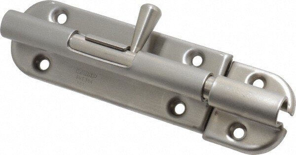 4-3/8" Long, 1" Wide Stainless Steel Barrel Bolts