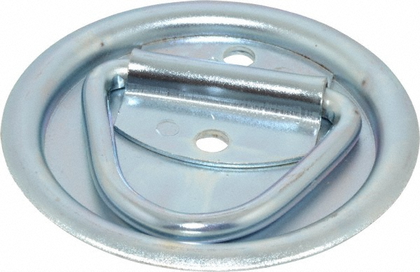 Made in USA | Value Collection Zinc Finish Trap Door Ring - 3/8" High x 3-1/2" Wide | Part #F39XXXXXZNXX