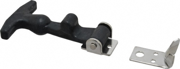 Value Collection F35LXXXSXXKT Hood Door Latch: 3-1/8" OAW, 1-3/8" OAH, Rubber & Steel Image