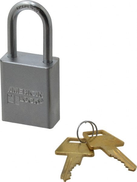 American Lock A5101KA35745 Padlock: Steel, Keyed Alike, 1-1/2" Wide 
